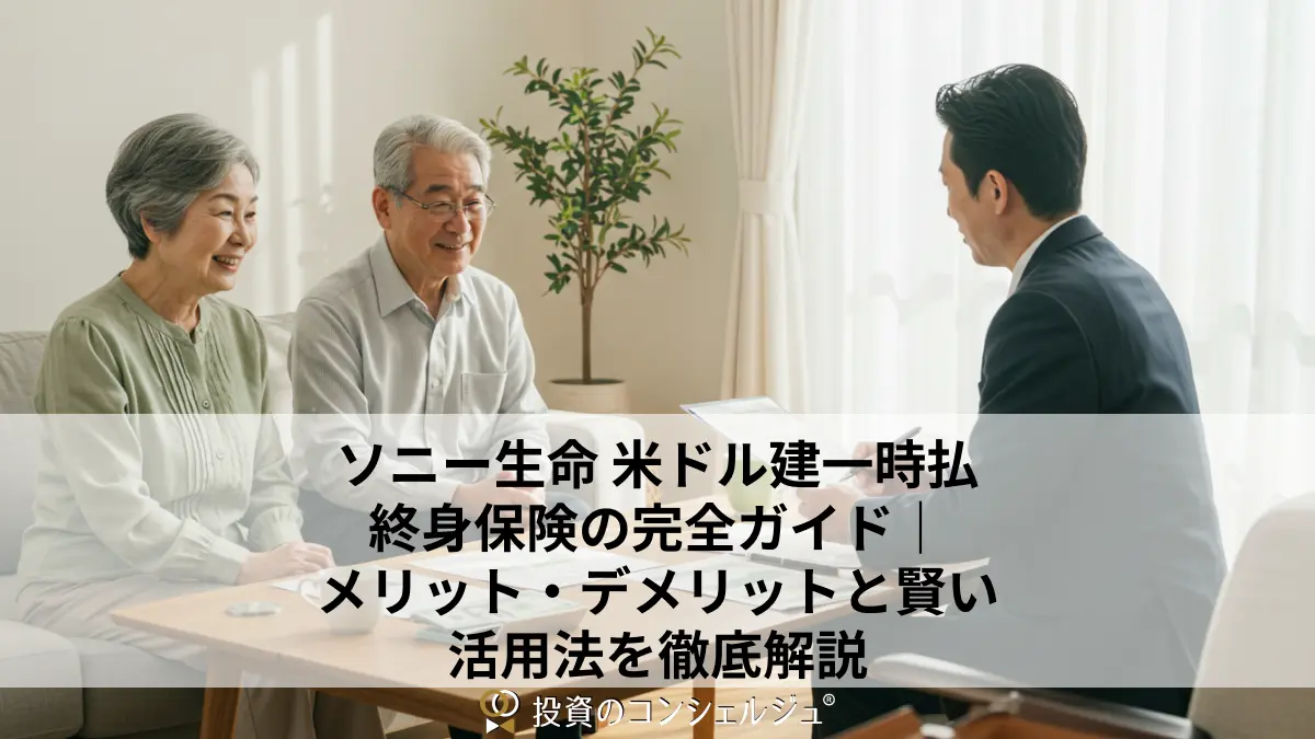 ソニー生命 米ドル建一時払終身保険の完全ガイド|メリット・デメリットと賢い活用法を徹底解説